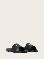 AllSaints Black Date Slider Sandals - Image 4 of 6