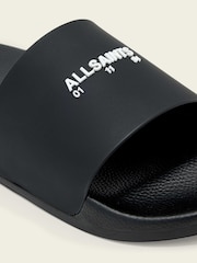 AllSaints Black Date Slider Sandals - Image 5 of 6