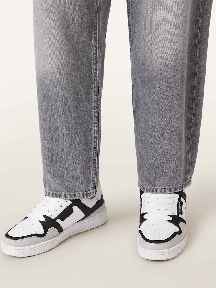 AllSaints White Regan Plus Low Top Trainers - Image 1 of 6 AllSaints White Regan Plus Low Top Trainers - Image 1 of 6