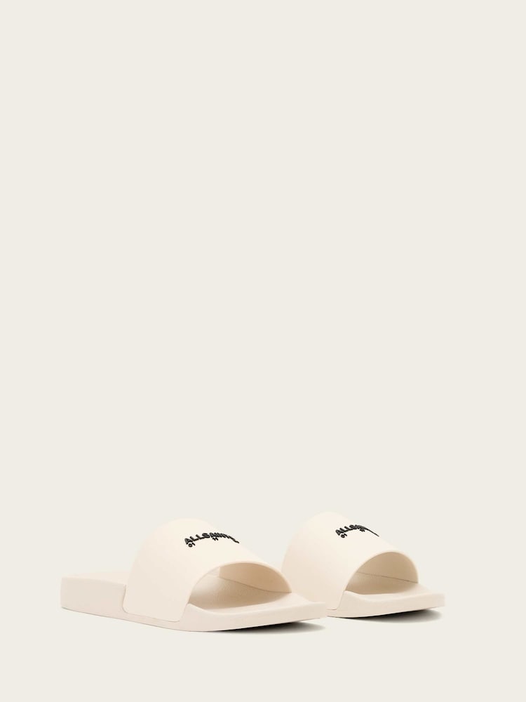 AllSaints White Date Slider Sandals - Image 2 of 5