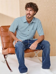 Cotton Traders Green Signature Short Sleeve Soft Touch Shirt - Image 2 of 4