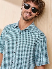 Cotton Traders Green Signature Short Sleeve Soft Touch Shirt - Image 4 of 4