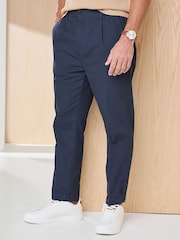 Cotton Traders Blue Signature Relaxed Summer Chino Trousers - Image 1 of 3