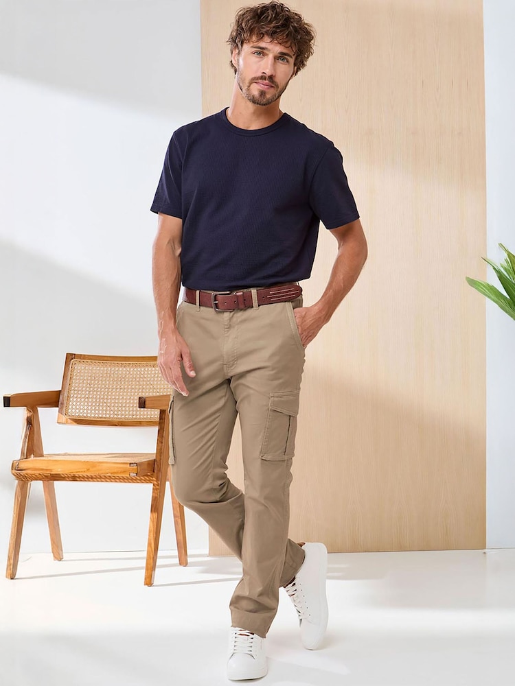 Cotton Traders Brown Signature Stretch Cargo Trousers - Image 1 of 4