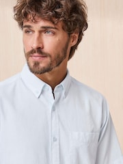 Cotton Traders Green Signature Short Sleeve Oxford Shirt - Image 3 of 4
