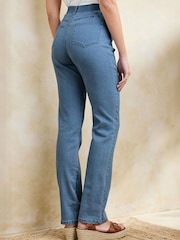 Cotton Traders Blue Stretch Comfort Straight Leg Denim Jeans - Image 3 of 4