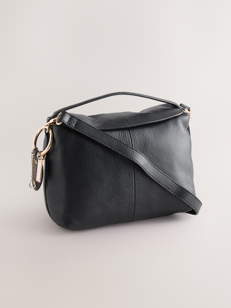 Black Suede Charm Hand Held Bag - Image 1 of 5