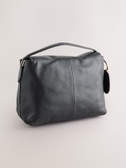 Black Suede Charm Hand Held Bag - Image 2 of 5