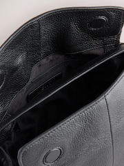 Black Suede Charm Hand Held Bag - Image 5 of 5