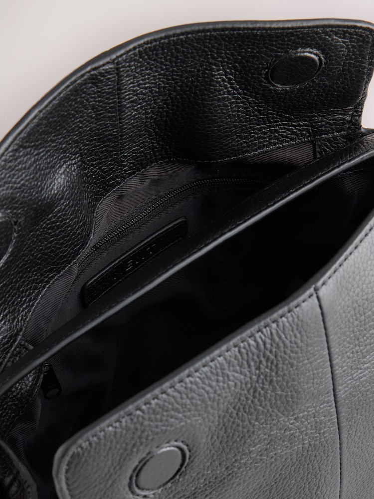 Black Suede Charm Hand Held Bag - Image 5 of 5