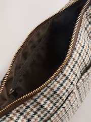Chocolate Brown Check Sling Bag - Image 5 of 5