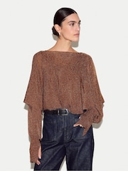 Jigsaw Metallic Poncho - Image 1 of 6