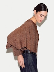 Jigsaw Metallic Poncho - Image 2 of 6