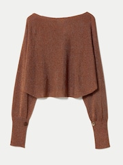 Jigsaw Metallic Poncho - Image 6 of 6