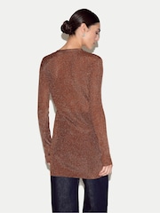 Jigsaw Metallic Long Metallic Cardigan - Image 3 of 4