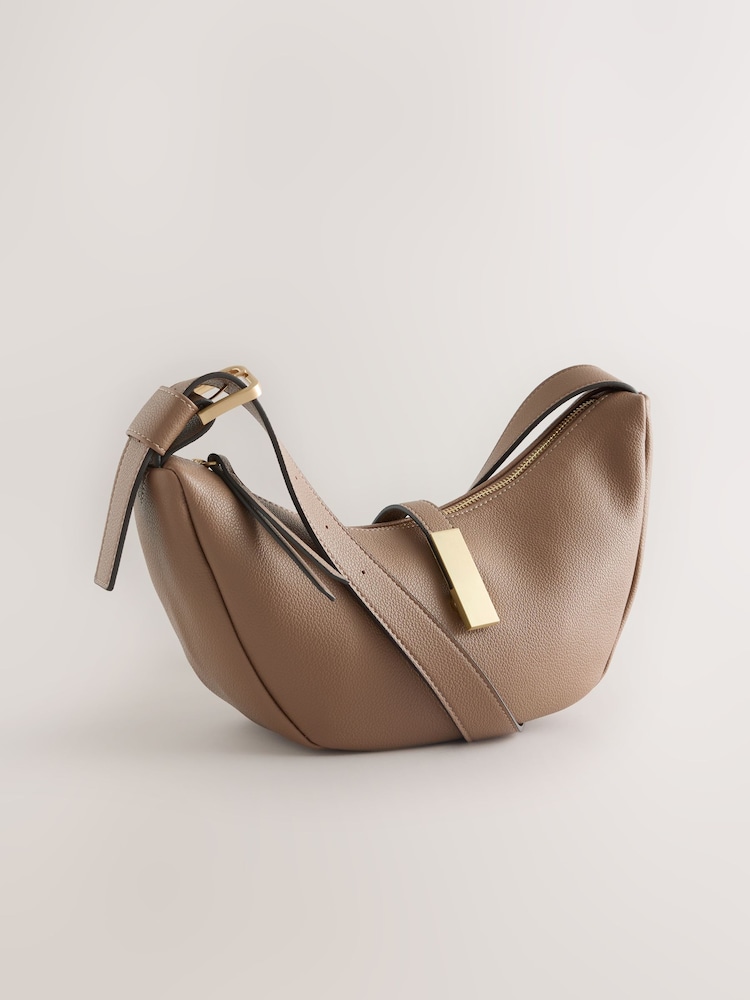 灰褐色 - Scoop Sling Cross-Body Bag - 5的图像1｝