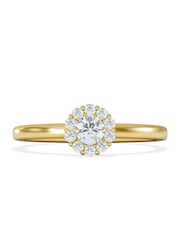 The Diamond Store Gold The Fleur Halo 0.30ct H/SI Round Cut Lab Diamond Ring in 18K Gold Vermeil - Image 2 of 8