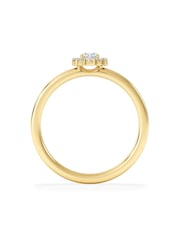 The Diamond Store Gold The Fleur Halo 0.30ct H/SI Round Cut Lab Diamond Ring in 18K Gold Vermeil - Image 3 of 8