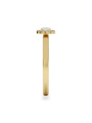 The Diamond Store Gold The Fleur Halo 0.30ct H/SI Round Cut Lab Diamond Ring in 18K Gold Vermeil - Image 4 of 8