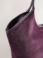 Burgundy Red Cord Charm Shoulder Bag - Image 8 of 9