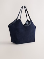 Navy Cord Charm Shoulder Bag - Image 2 of 5