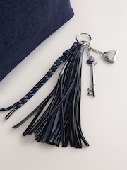 Navy Cord Charm Shoulder Bag - Image 4 of 5