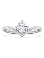 The Diamond Store White Vela 0.50ct Round Cut Lab Diamond Solitaire Engagement Ring in Platinum - Image 2 of 7