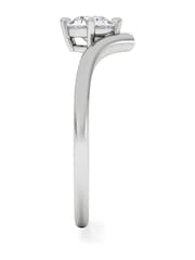 The Diamond Store White Vela 0.50ct Round Cut Lab Diamond Solitaire Engagement Ring in Platinum - Image 3 of 7