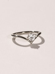 The Diamond Store White Vela 0.50ct Round Cut Lab Diamond Solitaire Engagement Ring in Platinum - Image 4 of 7