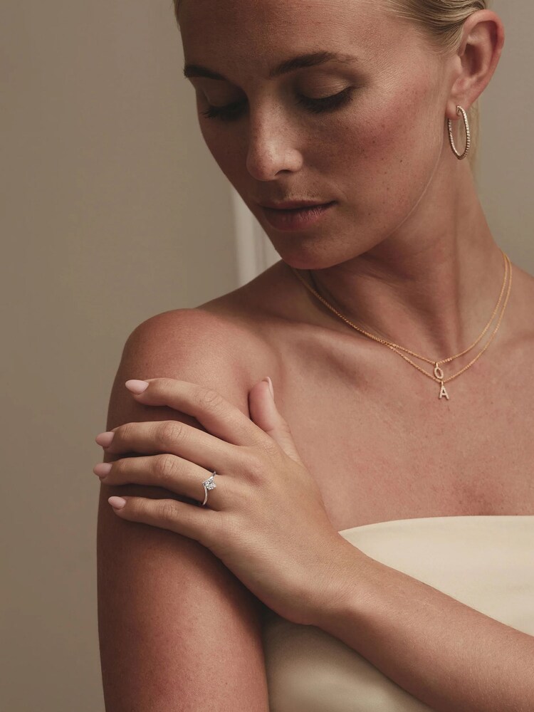 The Diamond Store White Vela 0.50ct Round Cut Lab Diamond Solitaire Engagement Ring in Platinum - Image 7 of 7