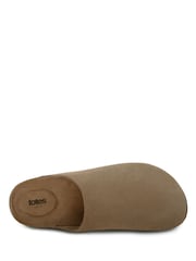 Totes Brown Mens Microsuede Clogs - Image 3 of 5