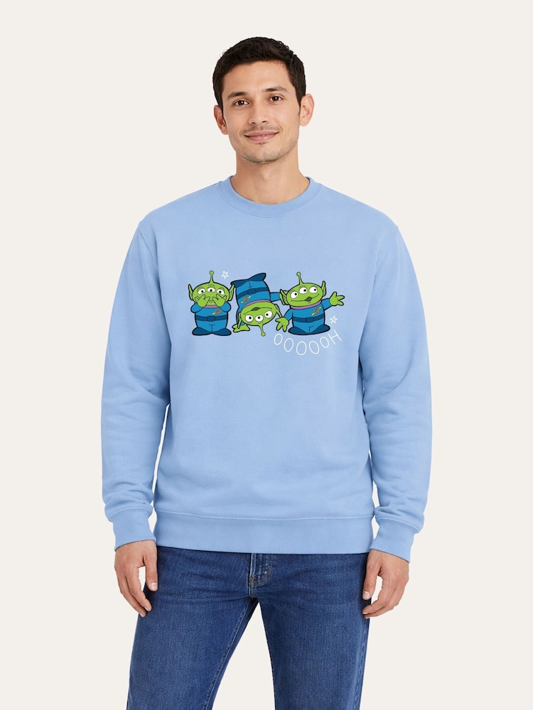 Brand Threads Blue Toy Story Graphic Alien Sweatshirt - Image 1 of 5