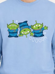 Brand Threads Blue Toy Story Graphic Alien Sweatshirt - Image 3 of 5