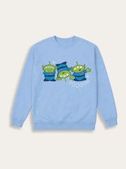 Brand Threads Blue Toy Story Graphic Alien Sweatshirt - Image 4 of 5