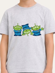 Brand Threads Grey Toy Story Graphic Alien T-Shirt - Image 3 of 5