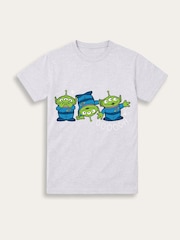 Brand Threads Grey Toy Story Graphic Alien T-Shirt - Image 4 of 5