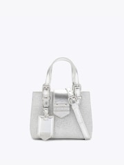 Carvela Silver Maria Disco Micro Bag - Image 1 of 4