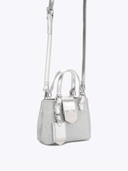 Carvela Silver Maria Disco Micro Bag - Image 2 of 4