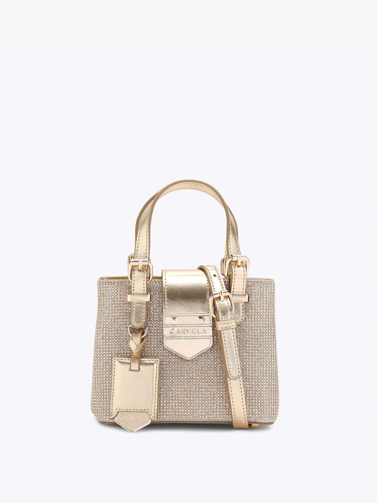 Carvela Gold Maria Disco Micro Bag - Image 1 of 4 Carvela Gold Maria Disco Micro Bag - Image 1 of 4