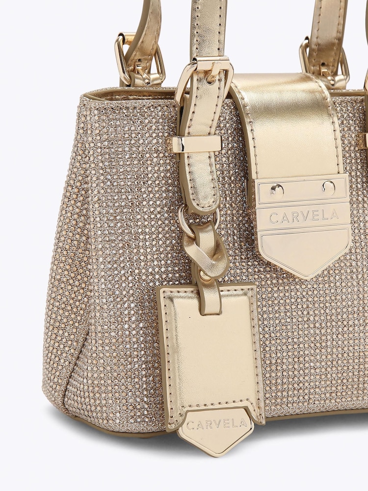 Carvela Gold Maria Disco Micro Bag - Image 4 of 4 Carvela Gold Maria Disco Micro Bag - Image 4 of 4