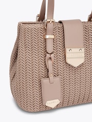 Carvela Nude Maria Mini Weave Bag - Image 5 of 5
