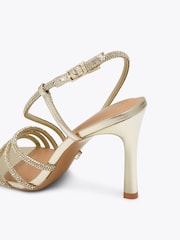 Carvela Gold Wide Fit Paparazza Jewel Heels - Image 4 of 5