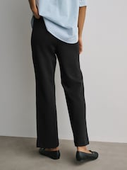 Black Ponte Wide Leg Trousers - Image 4 of 8