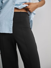 Black Ponte Wide Leg Trousers - Image 5 of 8