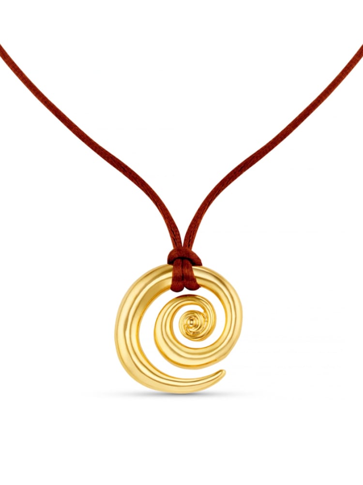 Orelia London Gold Tone Statement Spiral Cord Adjustable Necklace - Image 2 of 4