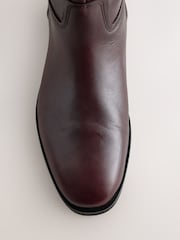 Burgundy Red Forever Comfort® Leather Heritage Knee High Rider Boots - Image 3 of 5