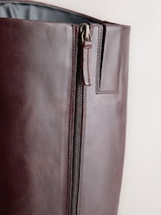 Burgundy Red Forever Comfort® Leather Heritage Knee High Rider Boots - Image 5 of 5