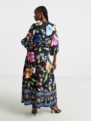 Joanna Hope Black Floral Dress - Image 2 of 4