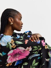 Joanna Hope Black Floral Dress - Image 4 of 4