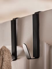 Set of 2 Black Over Door Hooks - Image 2 of 3